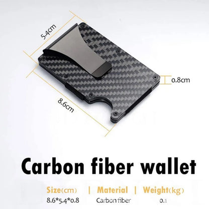 Carbon Fiber Business Card Bank Card Clip